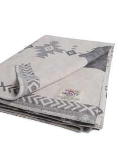 Home & More|Home & More^Faherty Brand Doug Good Feather Adirondack Blanket - Ivory North Star