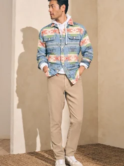 Shirts^Faherty Brand Doug Good Feather Canyon Overshirt - Cobalt Star Nation