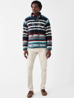 Jackets & Vests^Faherty Brand Doug Good Feather High Pile Fleece Popover - Rising Sky Turquoise