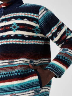 Jackets & Vests^Faherty Brand Doug Good Feather High Pile Fleece Popover - Rising Sky Turquoise