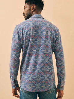 Shirts^Faherty Brand Doug Good Feather Legend™ Sweater Shirt - Western Jewel Sky