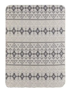 Home & More|Home & More^Faherty Brand Doug Good Feather Recycled High Pile Fleece Blanket - Ivory North Star