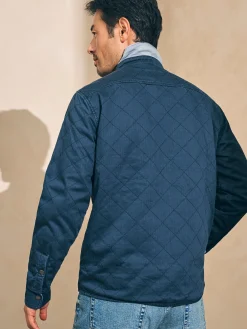 Jackets & Vests^Faherty Brand Doug Good Feather Reversible Bondi Jacket - Navy Six Rivers Turquoise