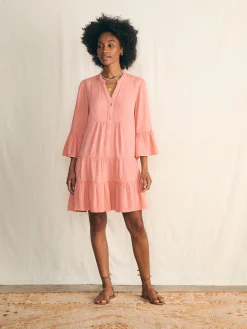 Dresses^Faherty Brand Dream Cotton Gauze Kasey Dress - Coral