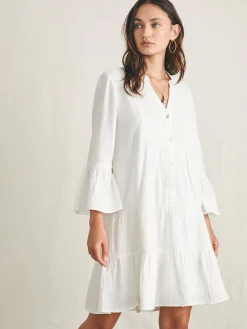Dresses^Faherty Brand Dream Cotton Gauze Kasey Dress - White