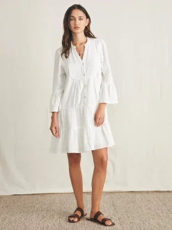 Dresses^Faherty Brand Dream Cotton Gauze Kasey Dress - White