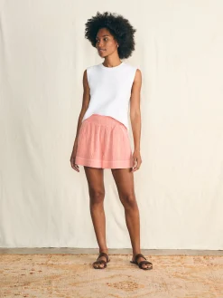 Shorts & Skirts^Faherty Brand Dream Cotton Gauze Short - Coral
