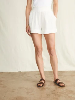 Shorts & Skirts^Faherty Brand Dream Cotton Gauze Short - White