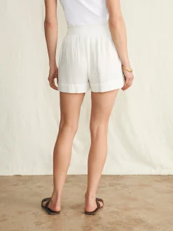 Shorts & Skirts^Faherty Brand Dream Cotton Gauze Short - White