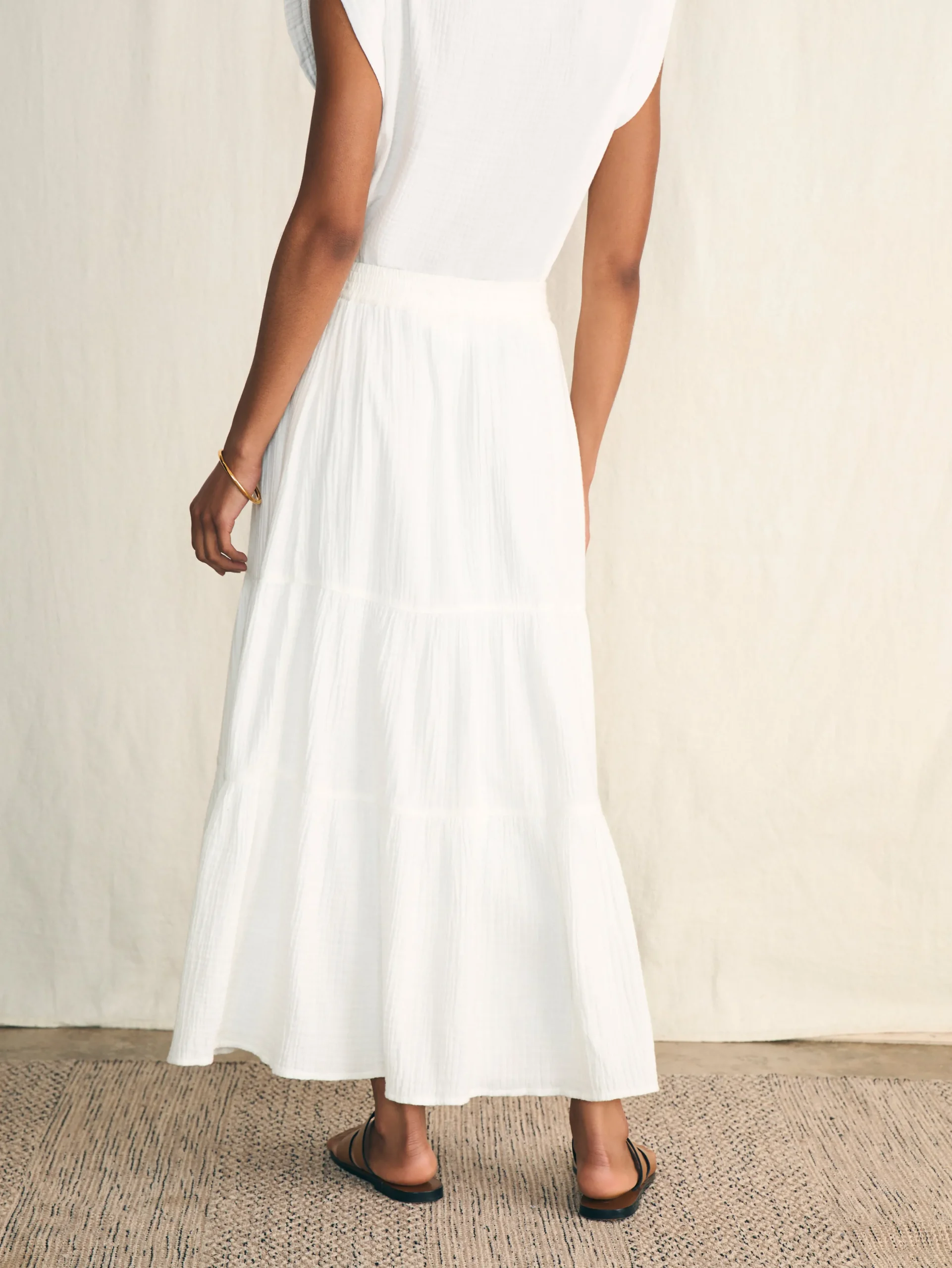 Shorts & Skirts^Faherty Brand Dream Cotton Gauze Valentina Skirt - White