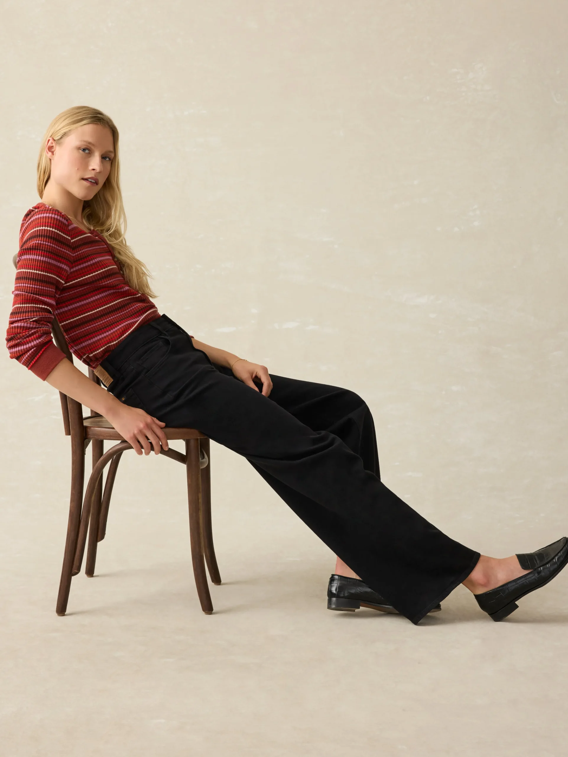 Pants^Faherty Brand Dream Jean Wide Leg - Nocturne Wash