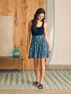 Shorts & Skirts^Faherty Brand Eliza Mini Skirt - Blue Esna Floral