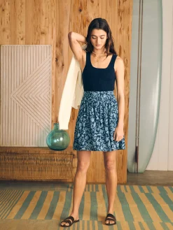 Shorts & Skirts^Faherty Brand Eliza Mini Skirt - Blue Esna Floral