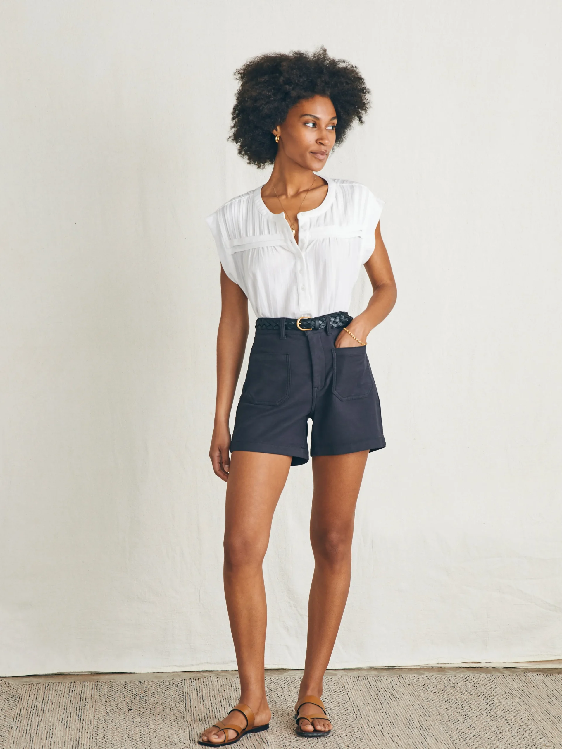 Shirts & Tops^Faherty Brand Ellsworth Top - Egret