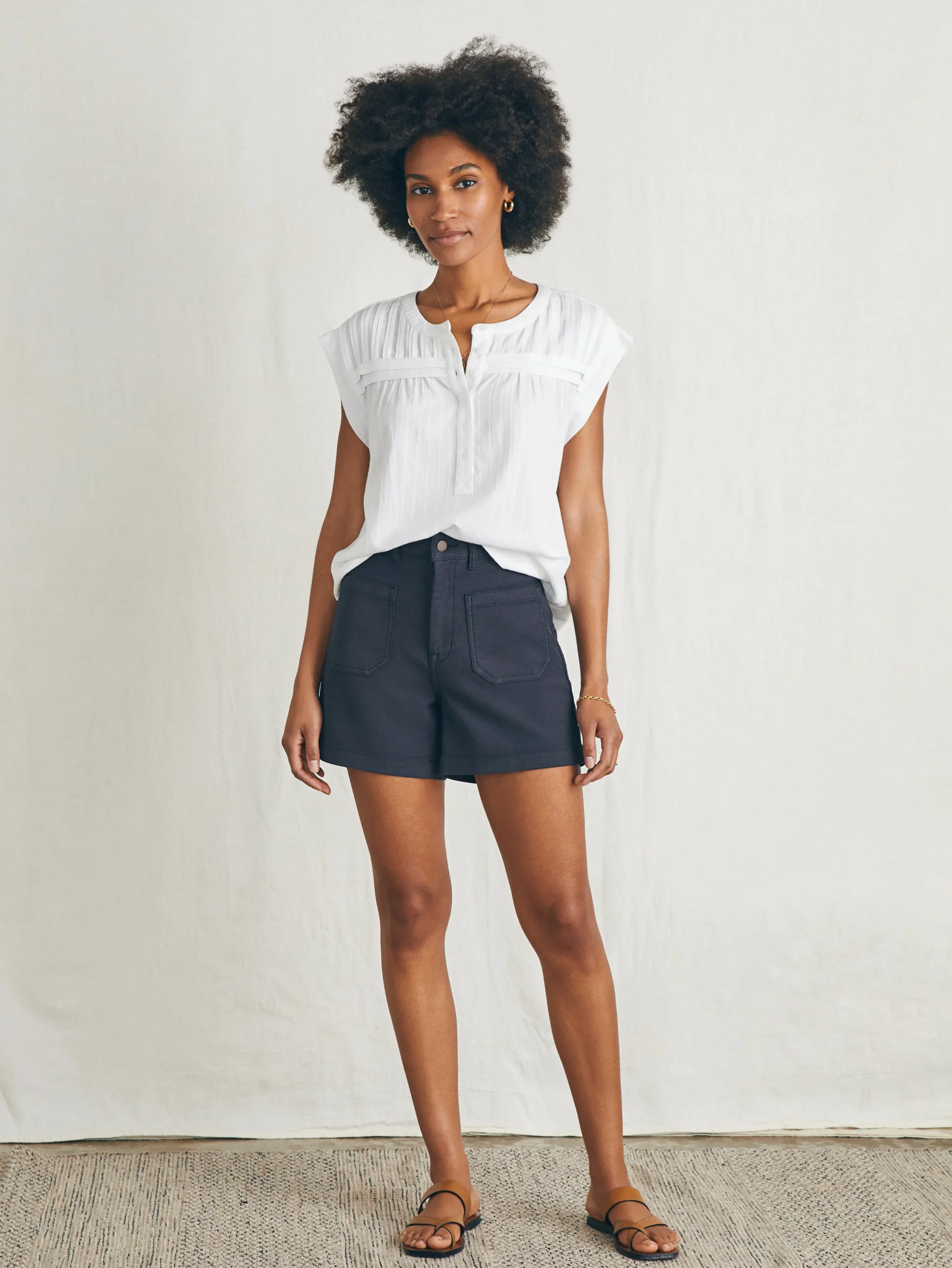 Shirts & Tops^Faherty Brand Ellsworth Top - Egret