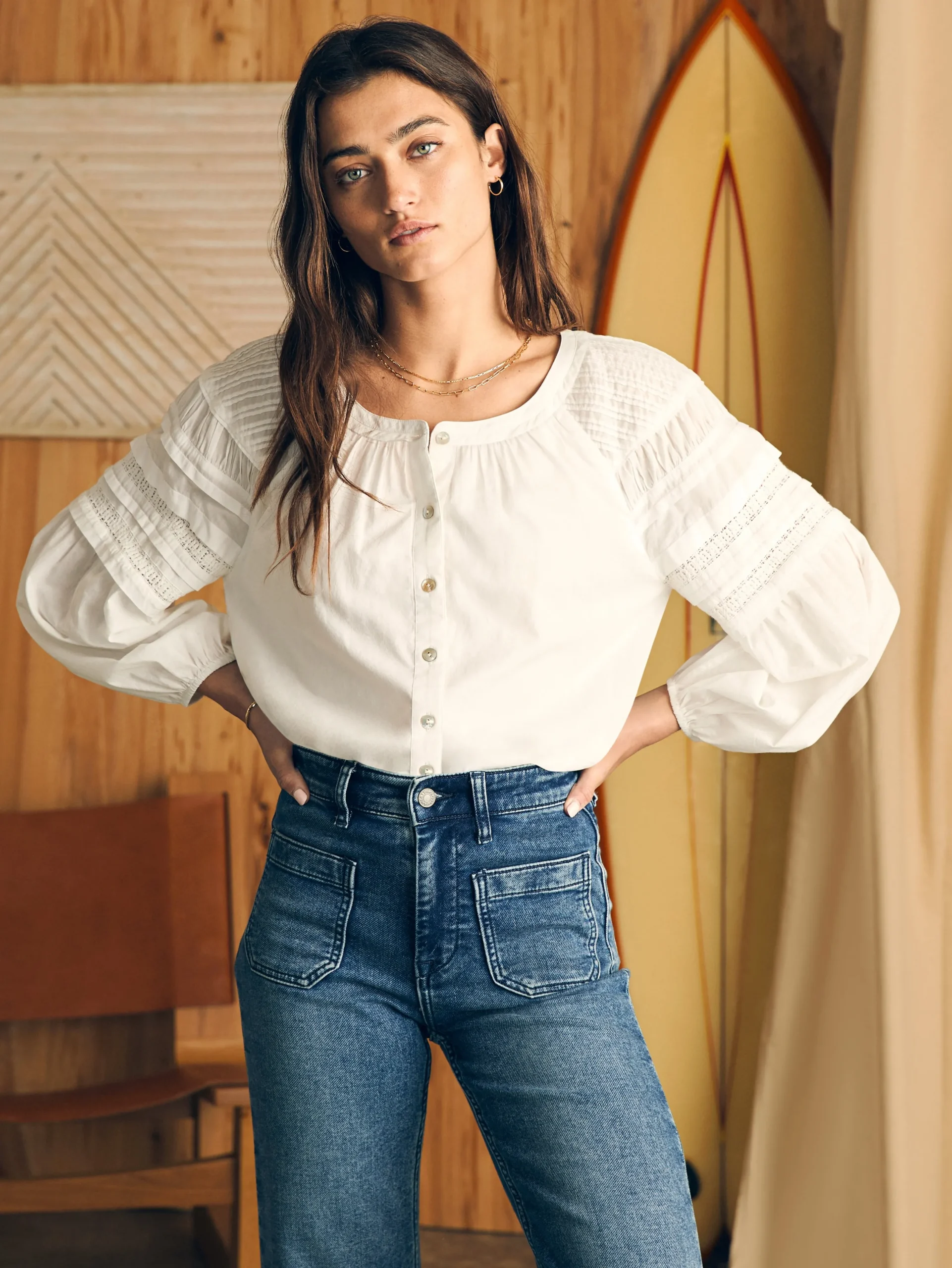 Shirts & Tops^Faherty Brand Enna Top - White