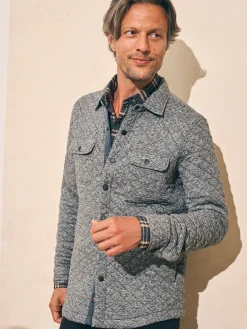 Jackets & Vests^Faherty Brand Epic Quilted Fleece CPO - Carbon Melange