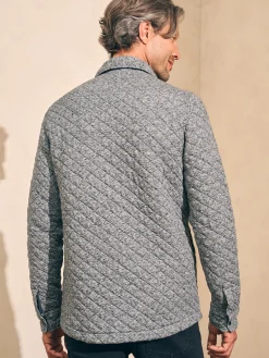 Jackets & Vests^Faherty Brand Epic Quilted Fleece CPO - Carbon Melange