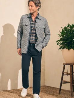 Jackets & Vests^Faherty Brand Epic Quilted Fleece CPO (Tall) - Carbon Melange
