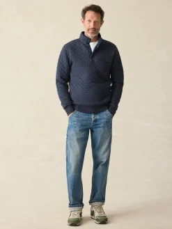 Jackets & Vests^Faherty Brand Epic Quilted Fleece Pullover - Navy Melange