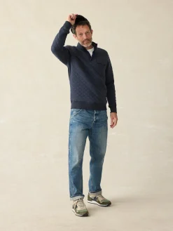 Jackets & Vests^Faherty Brand Epic Quilted Fleece Pullover - Navy Melange