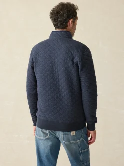 Jackets & Vests^Faherty Brand Epic Quilted Fleece Pullover - Navy Melange