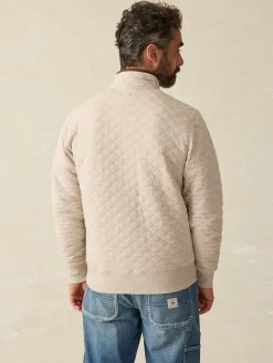 Jackets & Vests^Faherty Brand Epic Quilted Fleece Pullover - Oatmeal Melange