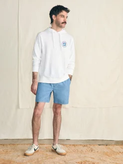 Shorts^Faherty Brand Essential Chambray Short (6.5" Inseam) - Sherwood Creek Indigo