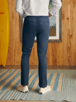 Pants^Faherty Brand Essential Drawstring Pant - Washed Navy