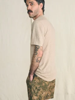 Shorts^Faherty Brand Essential Drawstring Short (6.5" Inseam) - Olive Jungle Tropical