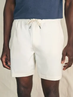 Shorts^Faherty Brand Essential Drawstring Short (6.5" Inseam) - Solar White