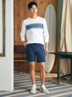 Shorts^Faherty Brand Essential Drawstring Short (6.5" Inseam) - Washed Navy