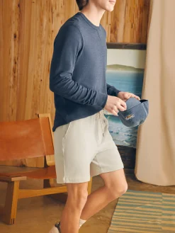 Shorts^Faherty Brand Essential Italian Knit Cord Short (6" Inseam) - Stone