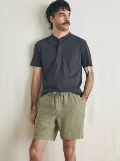 Shorts^Faherty Brand Essential Linen Short (6.5" Inseam) - Canyon Olive