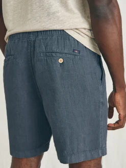 Shorts^Faherty Brand Essential Linen Short (6.5" Inseam) - Washed Black