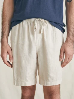 Shorts^Faherty Brand Essential Linen Short (6.5" Inseam) - Weathered Sand