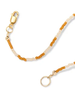 Jewelry^Faherty Brand Faherty X Beyond The Sea Seed Bead Bracelet - Golden Ochre Stripe