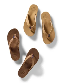 Shoes^Faherty Brand Faherty X REEF Men's Draftsmen Flip Flop - Dark Brown