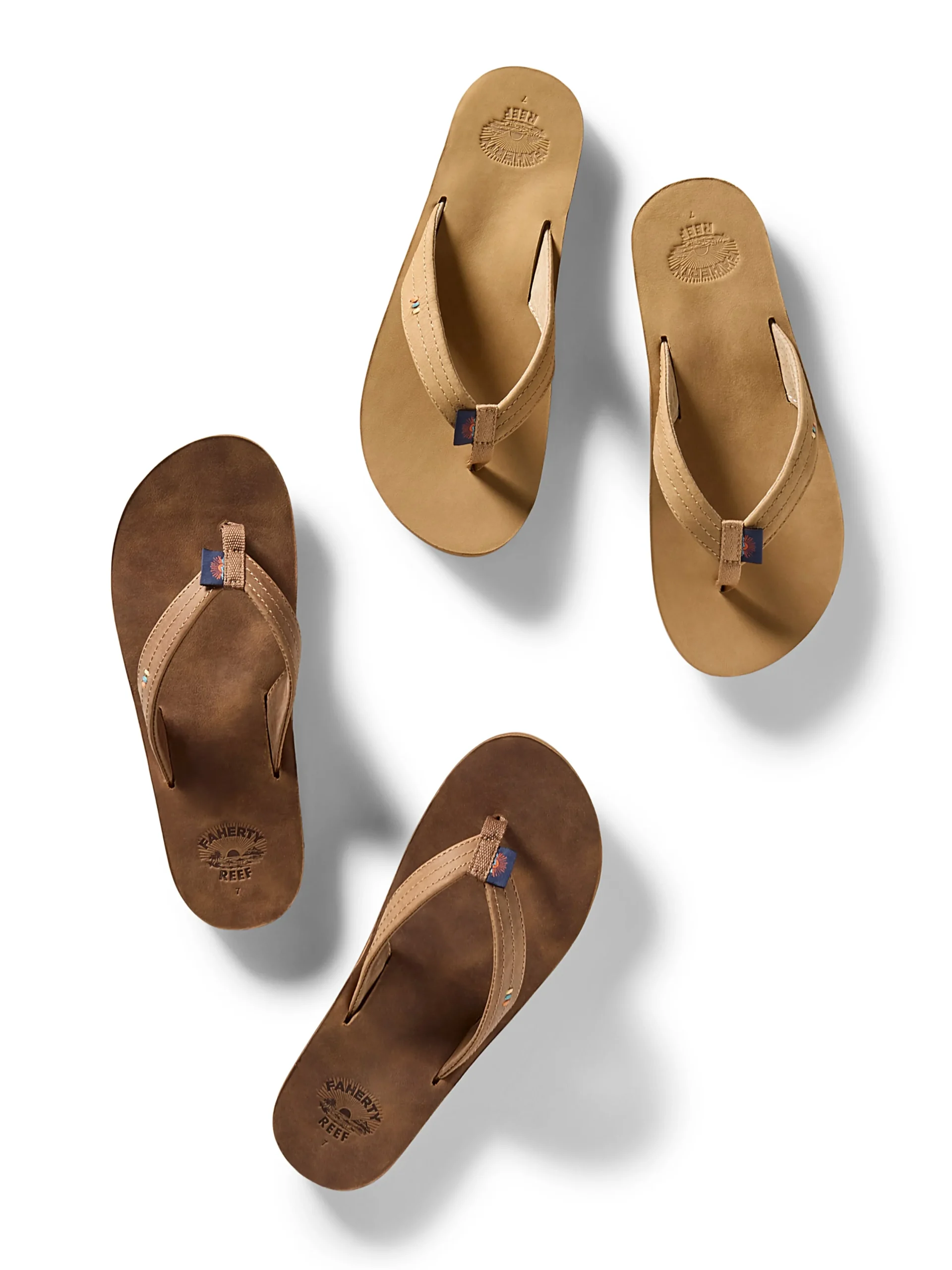 Swim^Faherty Brand Faherty X REEF Women's Drift Away Flip Flop - Dark Brown