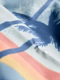Home & More|Home & More^Faherty Brand Faherty X Slowtide Quick-Dry Picnic Blanket - Palm Rainbow Ombre