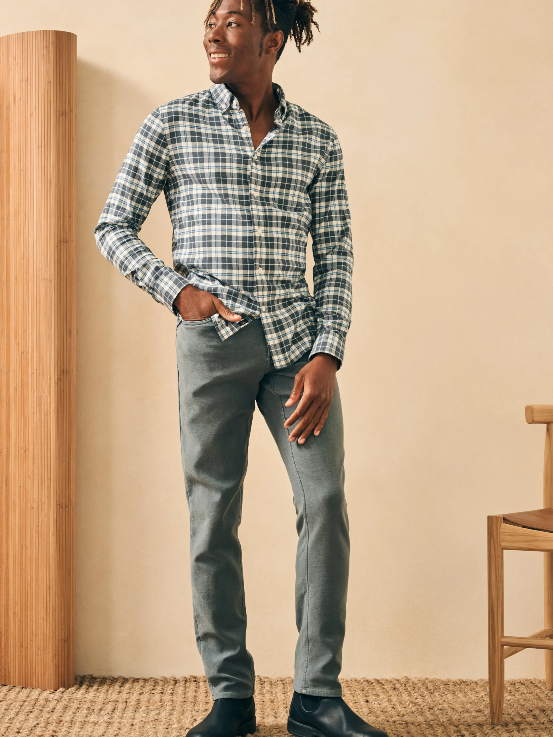 Shirts^Faherty Brand Featherweight Flannel Shirt - Key Rock Plaid
