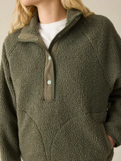 Blazers & Outerwear^Faherty Brand Fireside Fleece Popover - Beetle