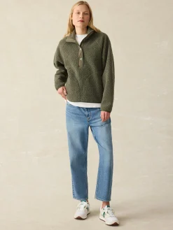 Blazers & Outerwear^Faherty Brand Fireside Fleece Popover - Beetle
