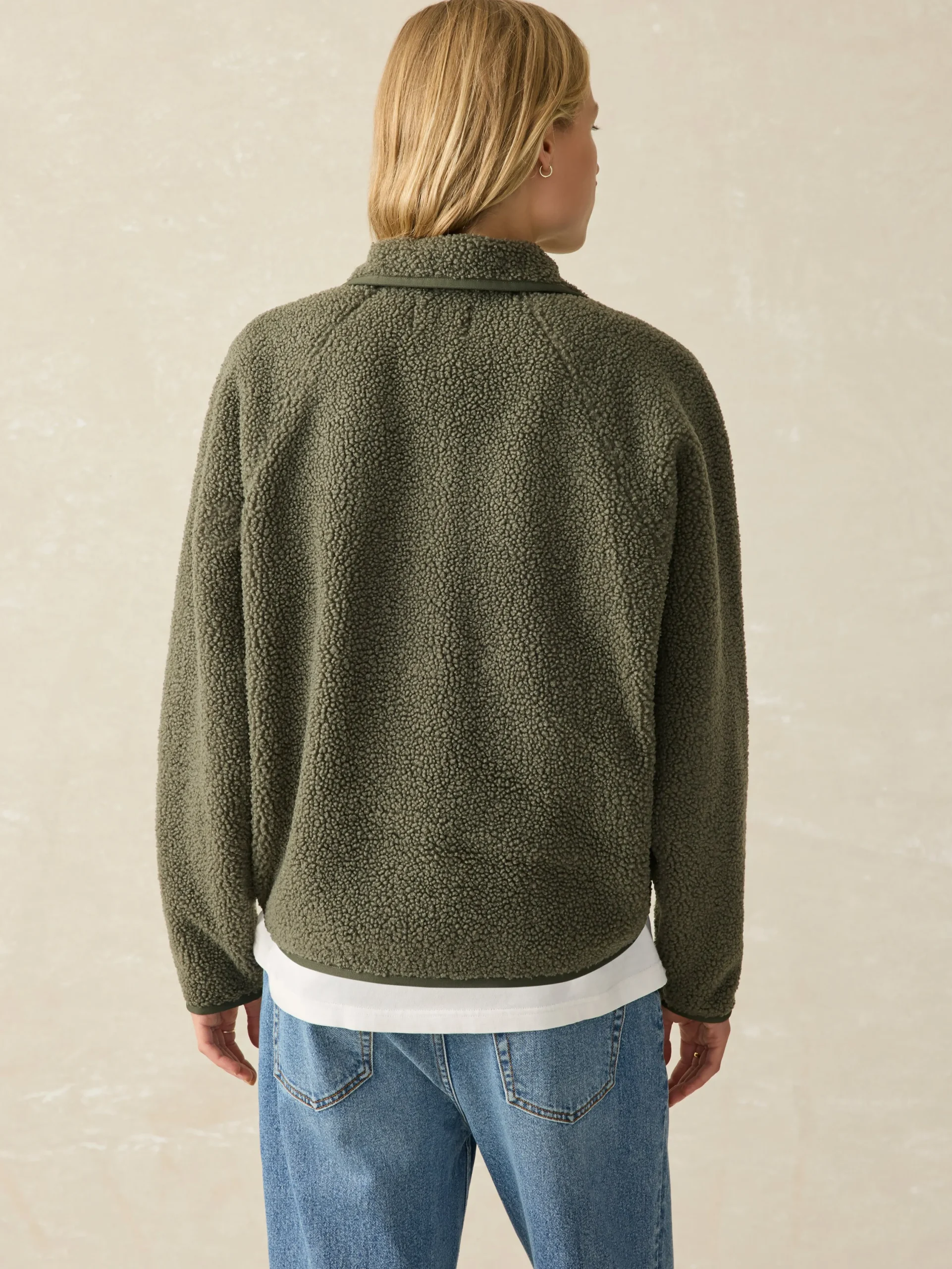 Blazers & Outerwear^Faherty Brand Fireside Fleece Popover - Beetle