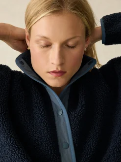 Blazers & Outerwear^Faherty Brand Fireside Fleece Popover - Dark Sapphire