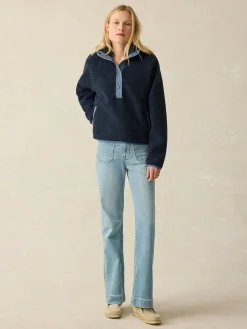 Blazers & Outerwear^Faherty Brand Fireside Fleece Popover - Dark Sapphire