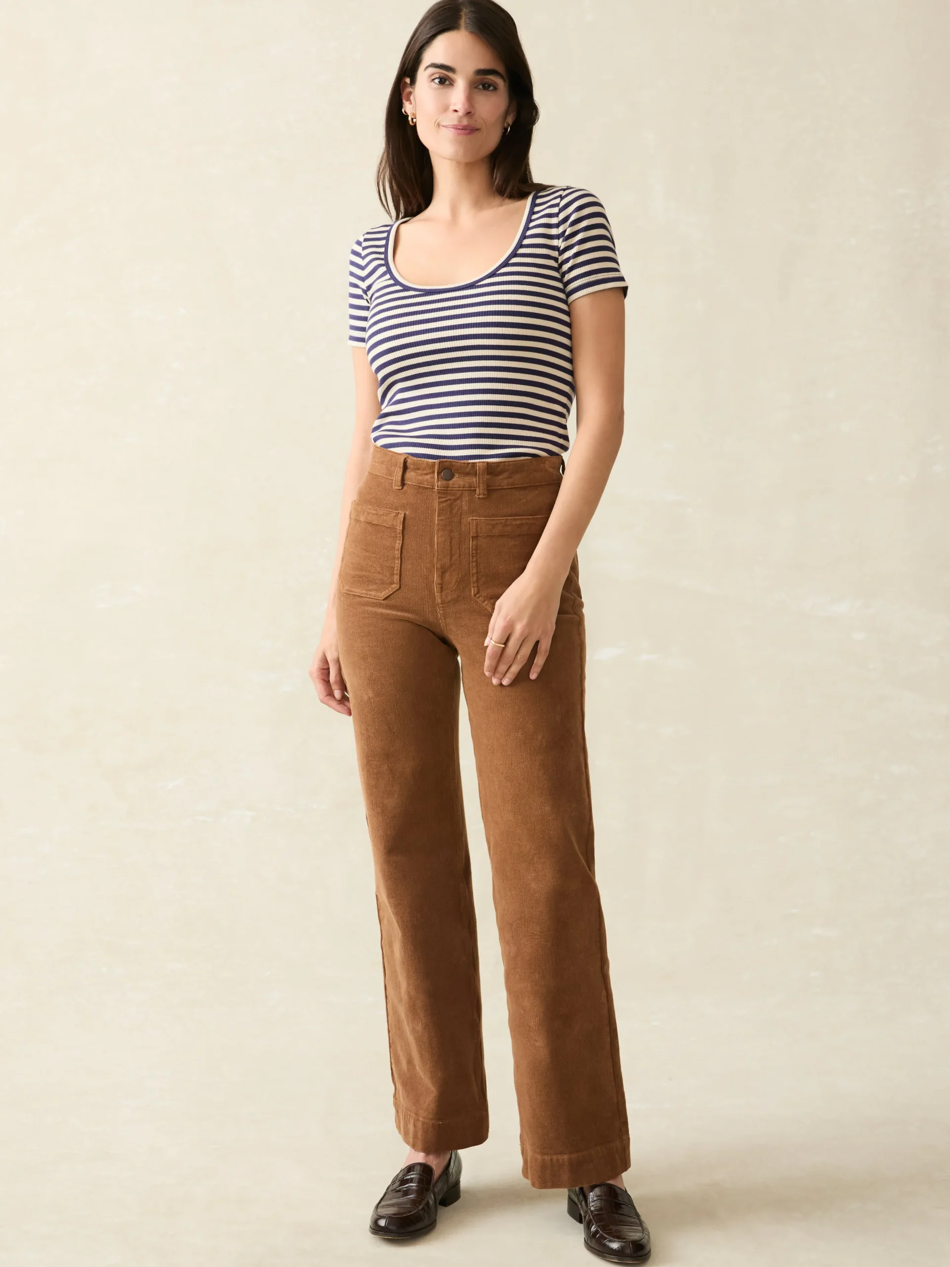 T-Shirts^Faherty Brand Freestyle Rib Knit Tee - Montreal Stripe