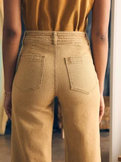 Pants|Jeans^Faherty Brand Harbor Crop Jean - Gilded Sand Wash