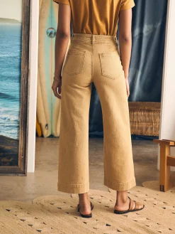 Pants|Jeans^Faherty Brand Harbor Crop Jean - Gilded Sand Wash