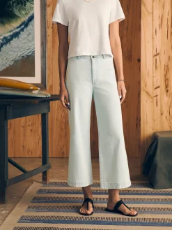 Pants|Jeans^Faherty Brand Harbor Crop Jean - Ocean Mist Wash